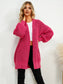Open Front Dropped Shoulder Cardigan nicholesgifts