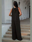 Double Take Full Size Tie Back Cutout Sleeveless Jumpsuit nicholesgifts
