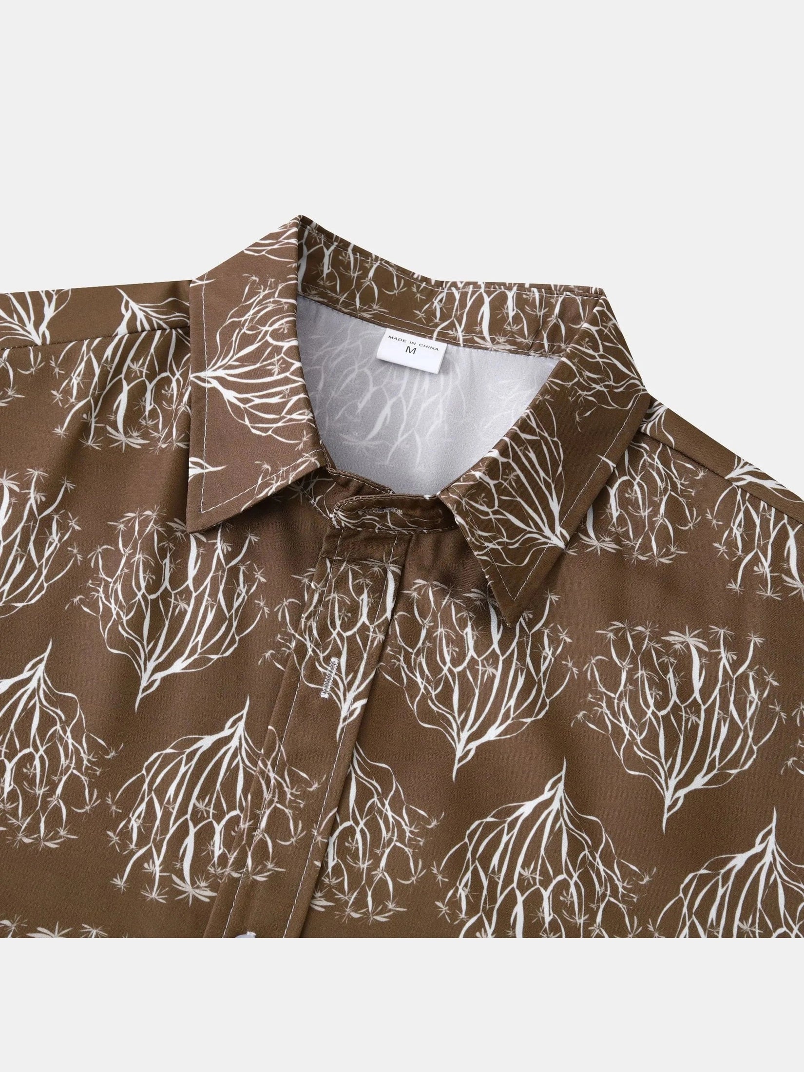Men's Plus Size Printed Short Sleeve Button Down Shirt NicholesGifts