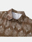 Men's Plus Size Printed Short Sleeve Button Down Shirt nicholesgifts