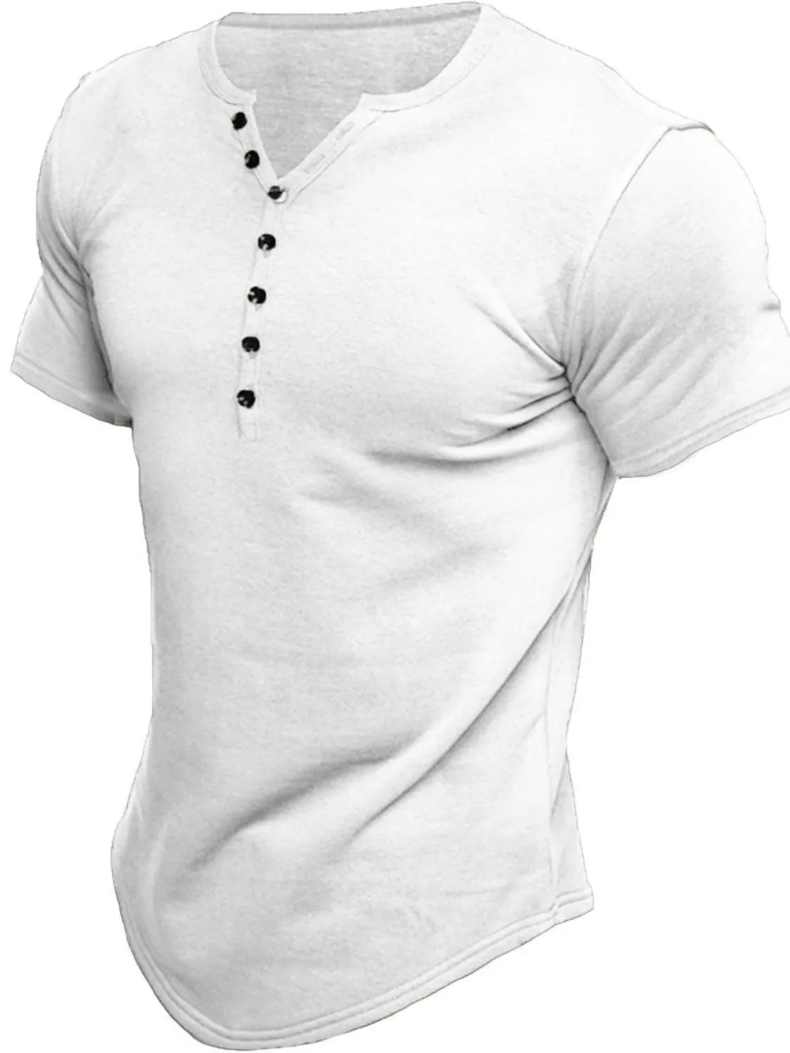 Men's Button Detail Short Sleeve Polo NicholesGifts