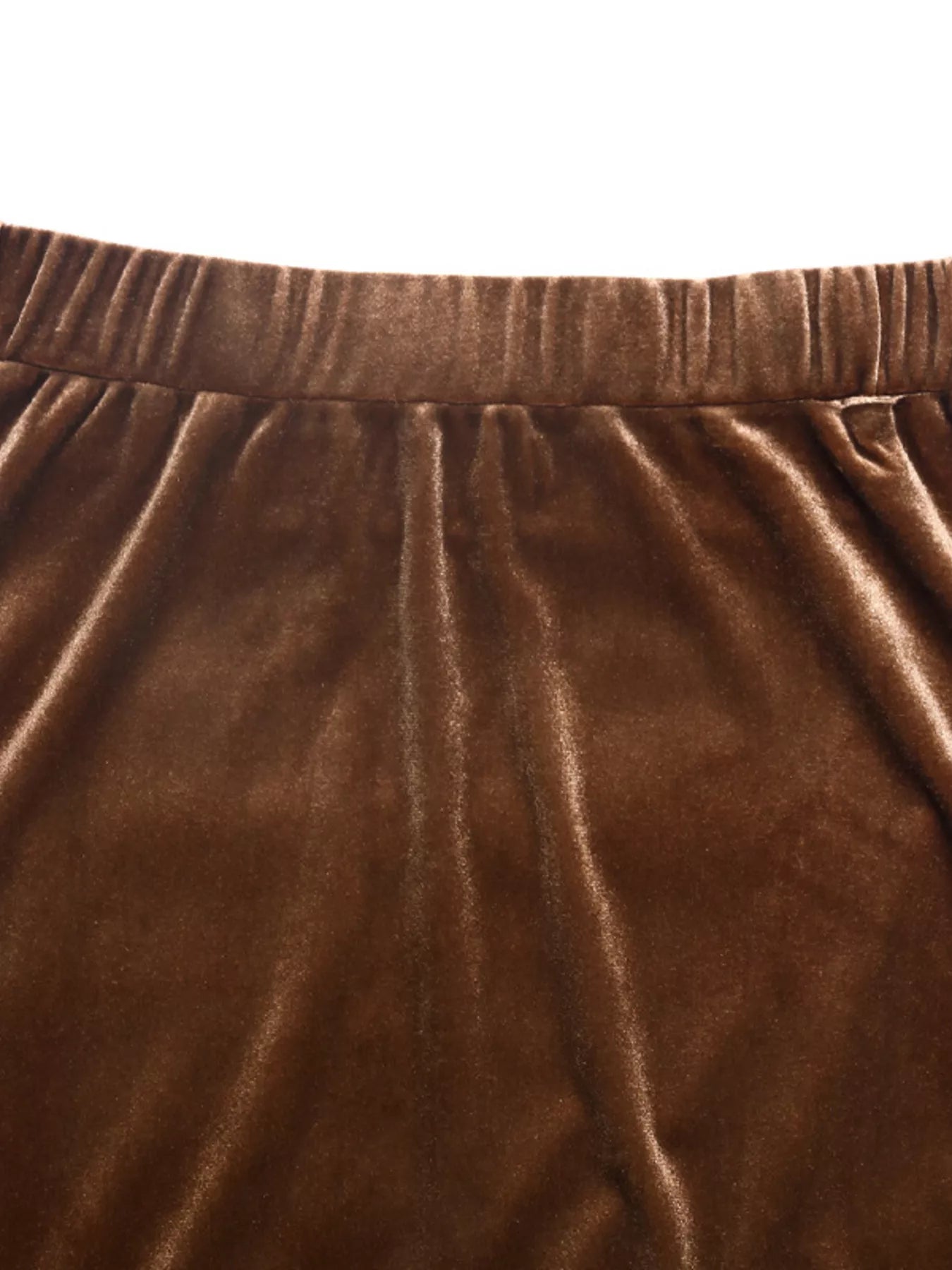 Women Velvet Tiered Midi Skirt nicholesgifts