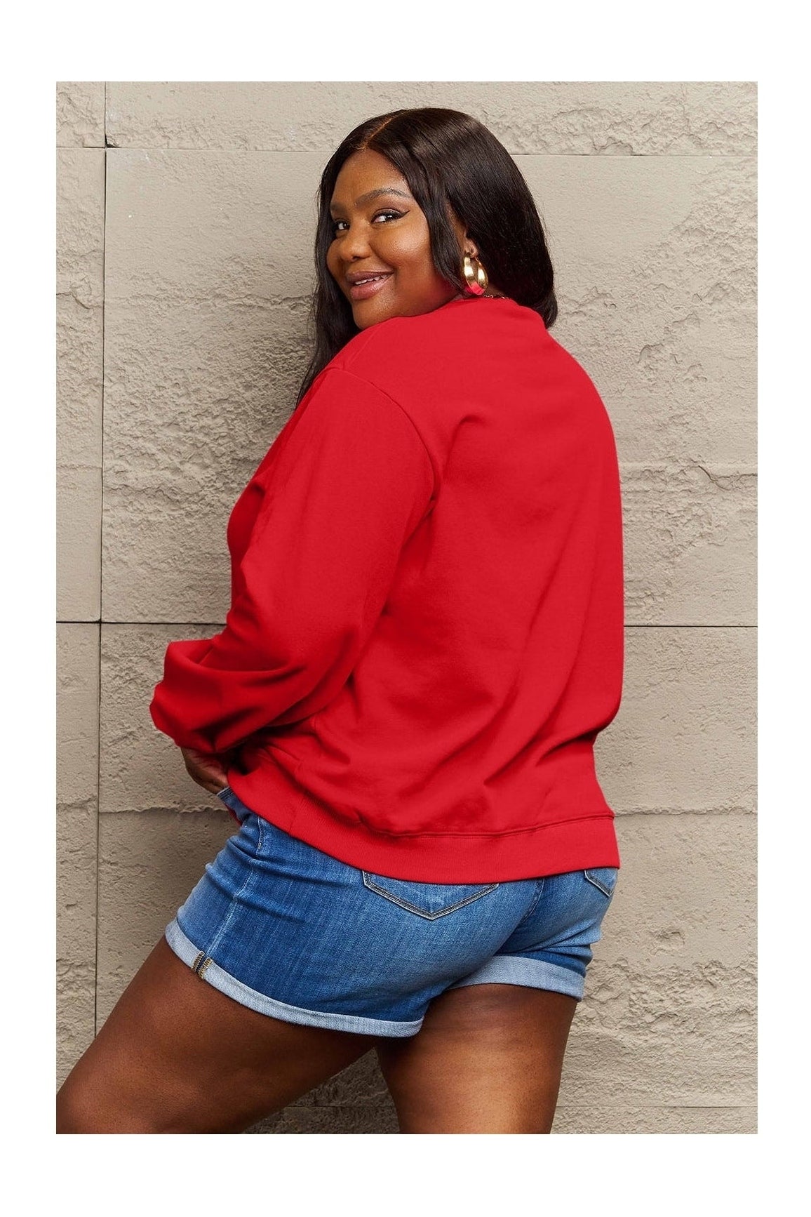 Simply Love Full Size MERRY AND BRIGHT Graphic Sweatshirt nicholesgifts