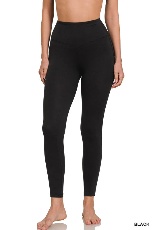 Zenana Brushed Microfiber Full Length Leggings NicholesGifts