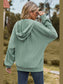 Drawstring Zip Up Dropped Shoulder Hoodie nicholesgifts