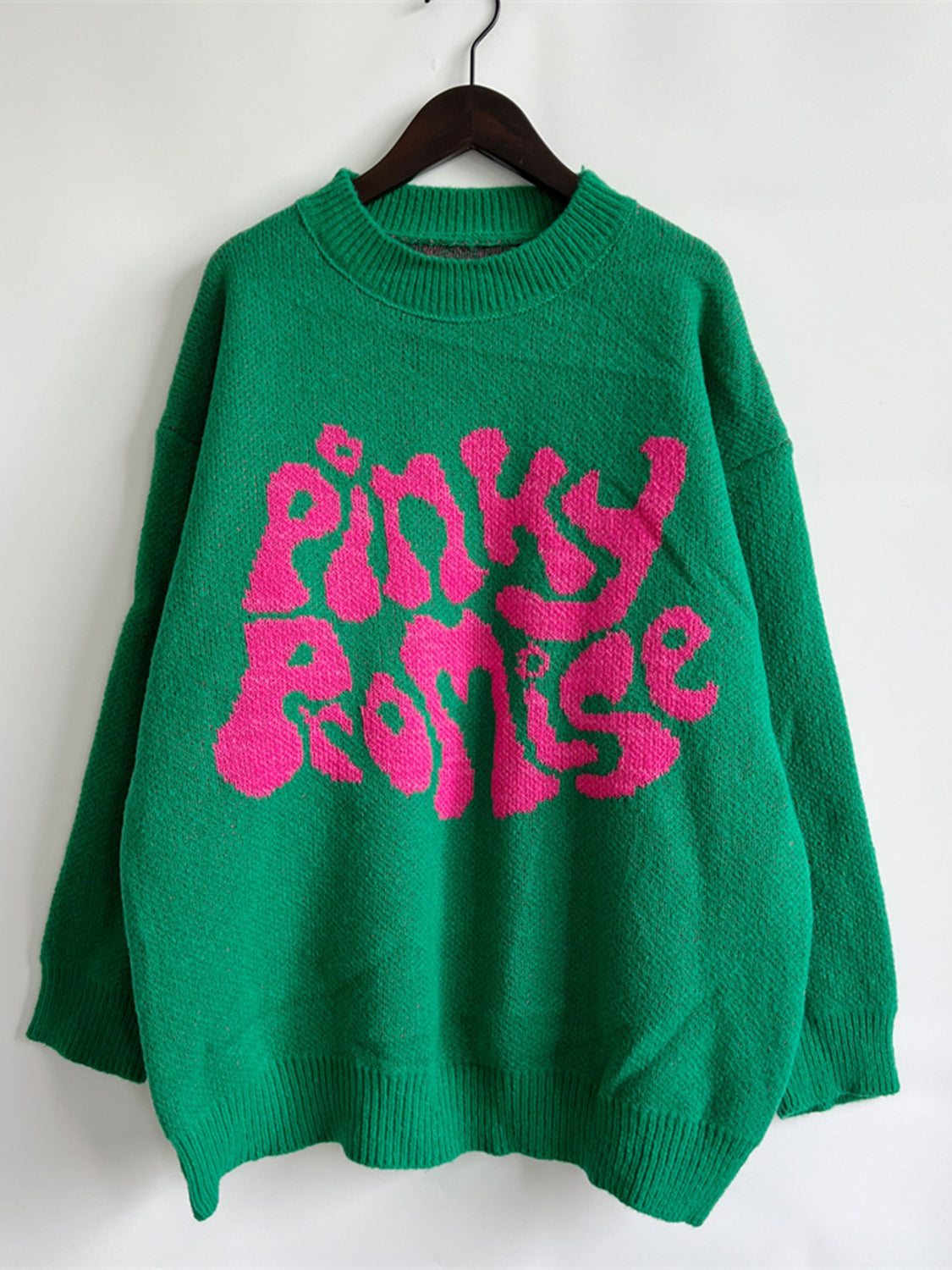 PINKY PROMISE Graphic Sweater Trendsi