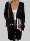 Women Cable-Knit Button Down Cardigan with Pockets nicholesgifts