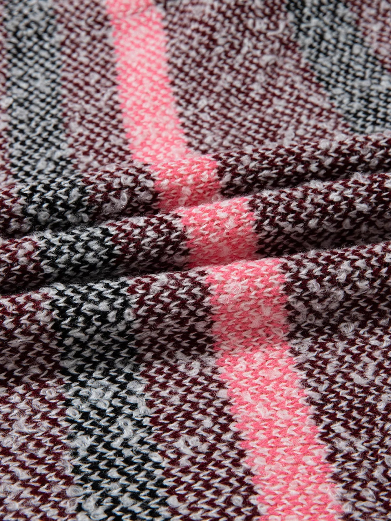 Color Block Striped Side Slit Open Front Cardigan