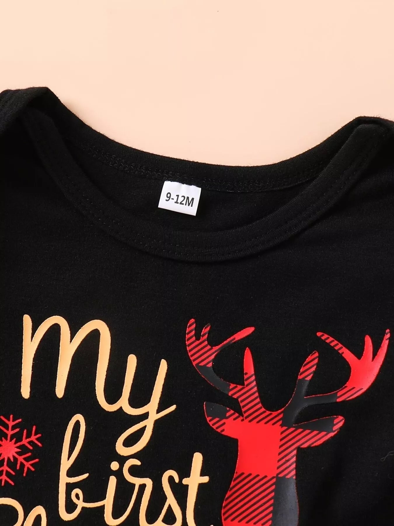 Children's Christmas Bodysuit and Pants Set with Headband NicholesGifts