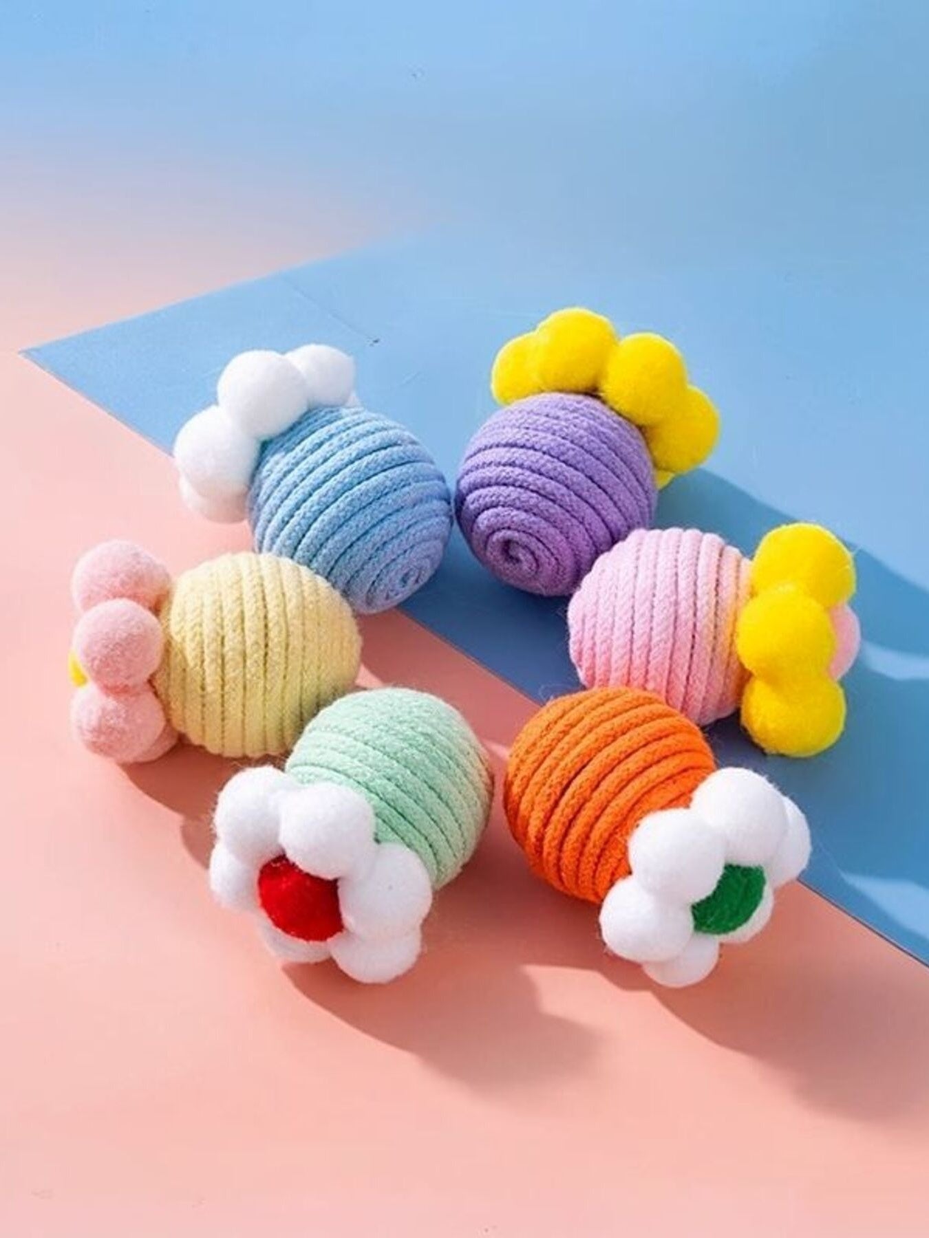 Interactive Flower Design Squeaky Pet Sound Toy nicholesgifts
