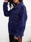Buttoned Denim Jacket nicholesgifts