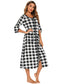 Round Neck Three-Quarter Sleeve Midi Night Dress nicholesgifts