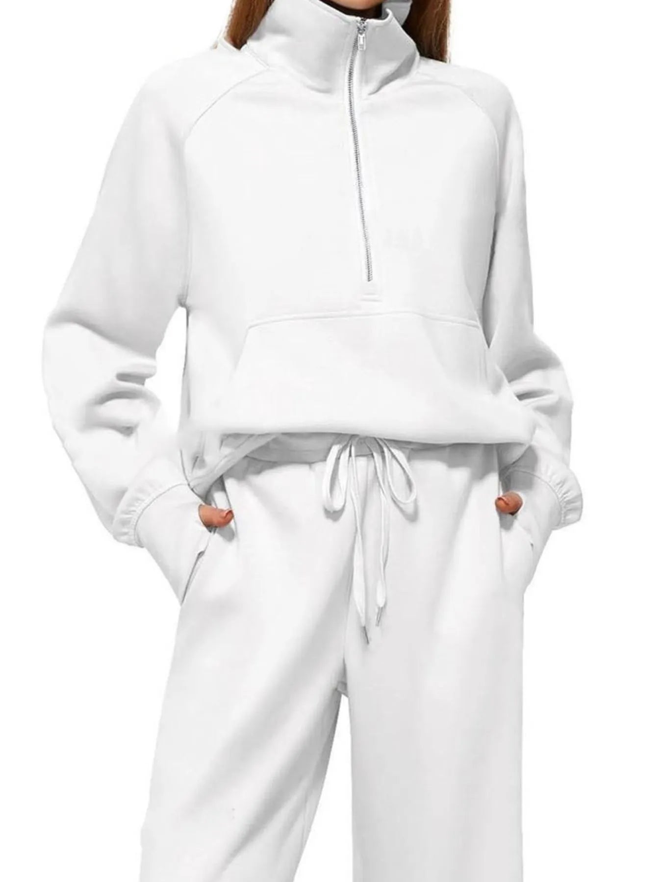 Half Zip Long Sleeve Top and Pants Set NicholesGifts