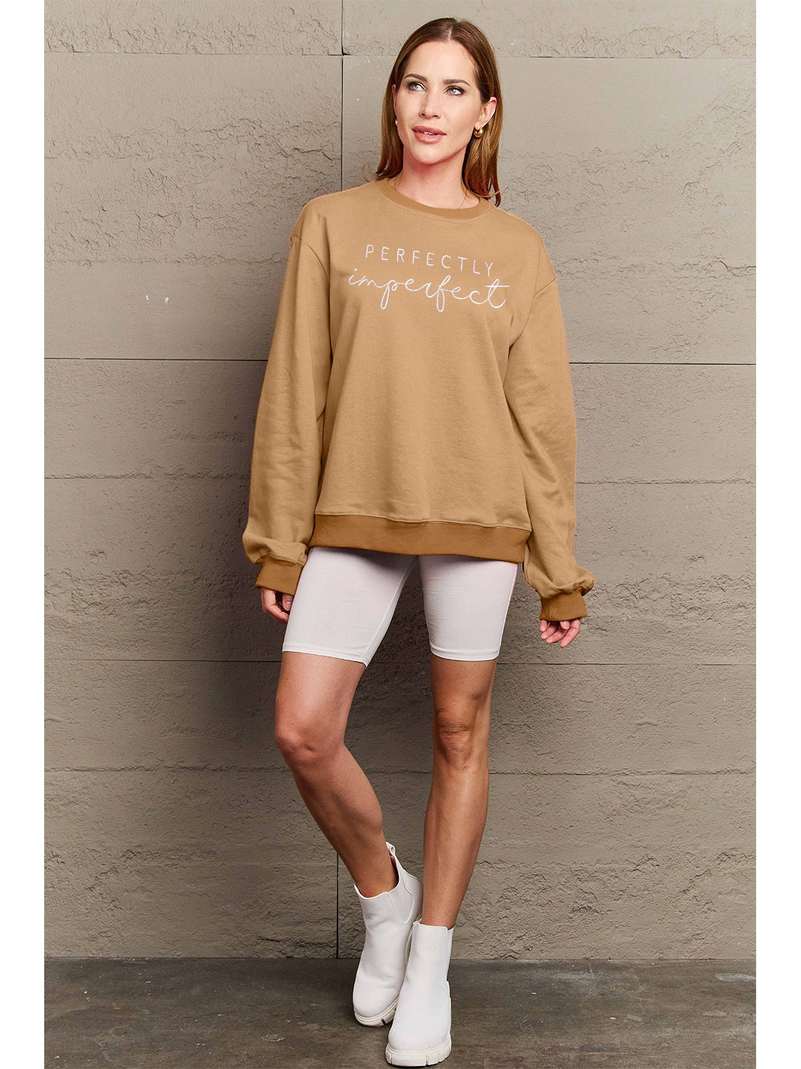 Women Simply Love Full Size Graphic Round Neck Sweatshirt nicholesgifts