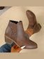 Point Toe Block Heels Boots nicholesgifts