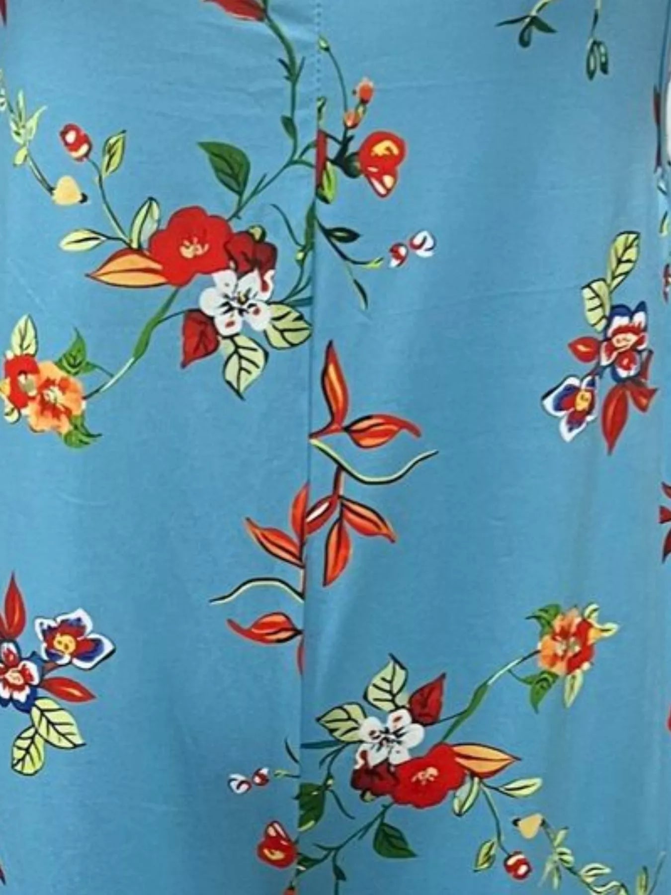 Full Size Floral Print Wide Leg Casual Jumpsuit Plus Size nicholesgifts