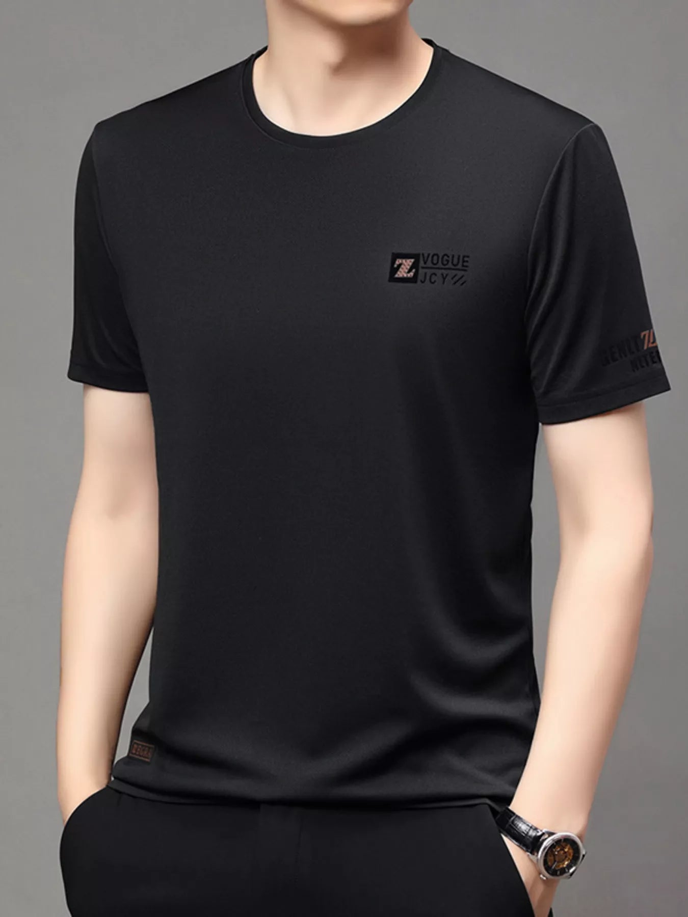 Men's Plus Size Round Neck Short Sleeve T-Shirt NicholesGifts