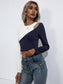 Ivy Lane Cropped Contrast Color Round Neck Short Sleeve Tee nicholesgifts