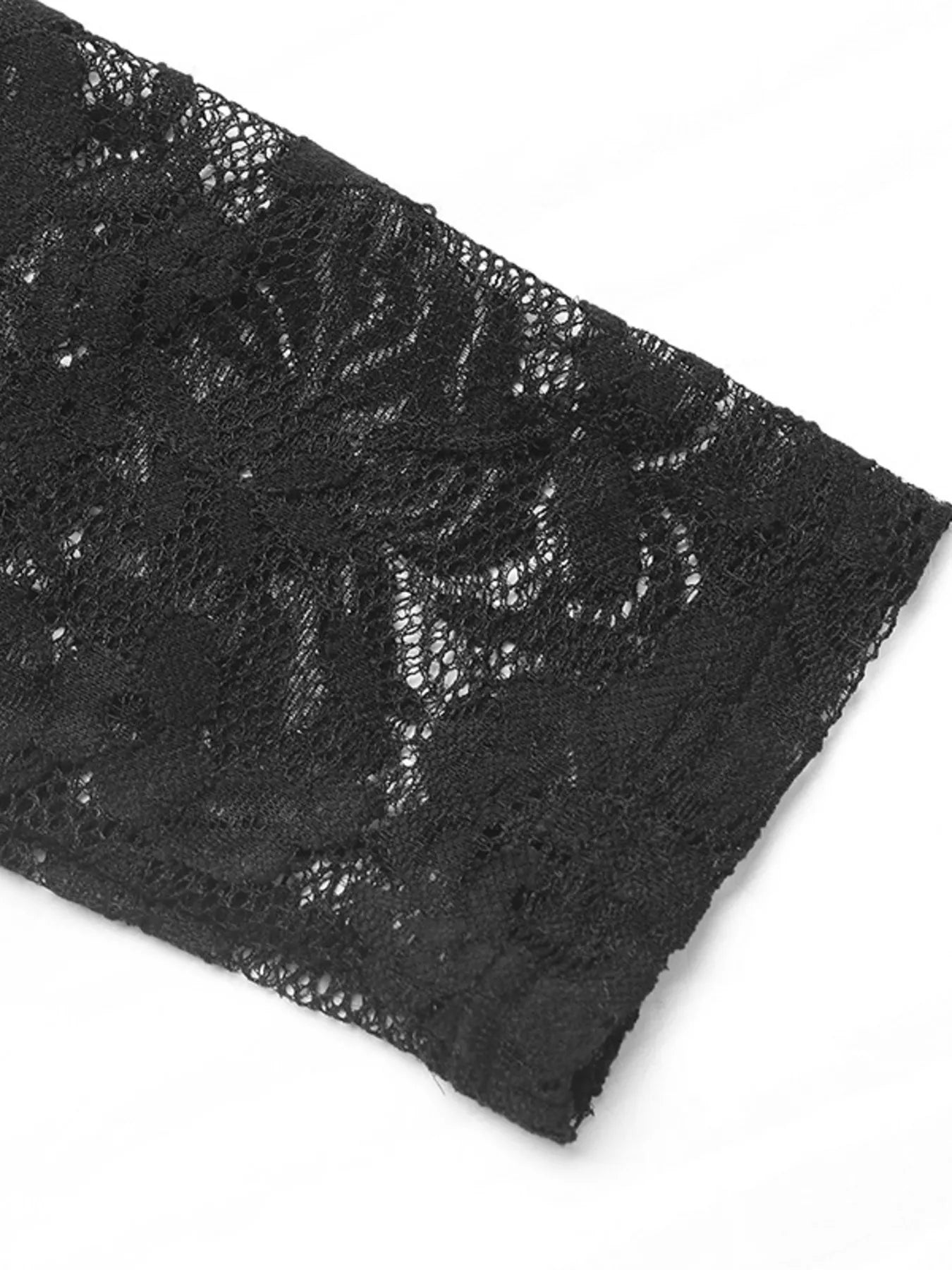 Lace V-Neck Long Sleeve Top Trendsi