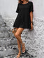 Women Round Neck Short Sleeve Blouse nicholesgifts