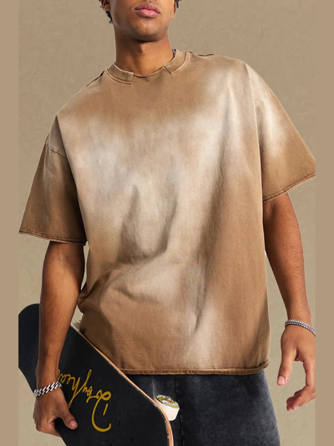 Men's Round Neck Half Sleeve T-Shirt Trendsi