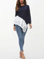 Ivy Lane Tiered Contrast Round Neck Long Sleeve T-Shirt nicholesgifts