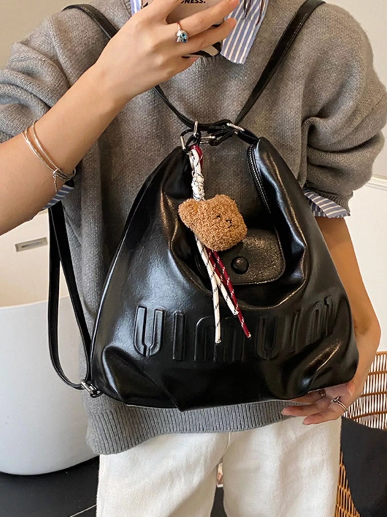 Adjustable Strap Convertible Shoulder Bag Trendsi