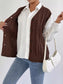 Cable-Knit Button-Up Sweater Vest nicholesgifts