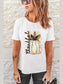 Women Graphic Round Neck Short Sleeve T-Shirt nicholesgifts