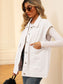 Women Pocketed Button Up Sleeveless Denim Jacket nicholesgifts
