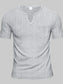 Men's Full Size Notched Short Sleeve T-Shirt Plus Size nicholesgifts