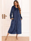 Zip Front Hooded Night Dress with Pockets nicholesgifts