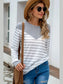 Striped Round Neck Long Sleeve T-Shirt nicholesgifts