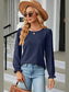 Round Neck Flounce Sleeve T-Shirt nicholesgifts