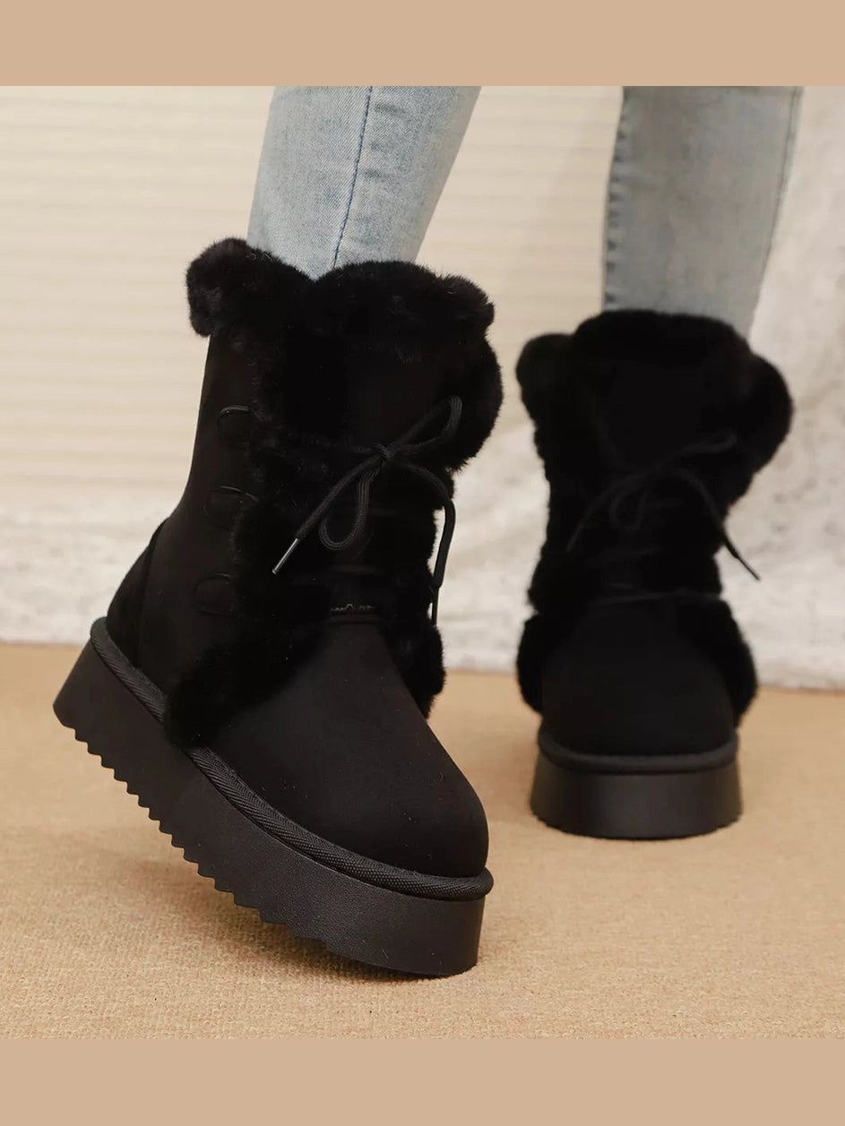 Lace-Up Winter Boots Trendsi