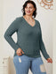 Basic Bae Full Size Ribbed V-Neck Long Sleeve T-Shirt nicholesgifts