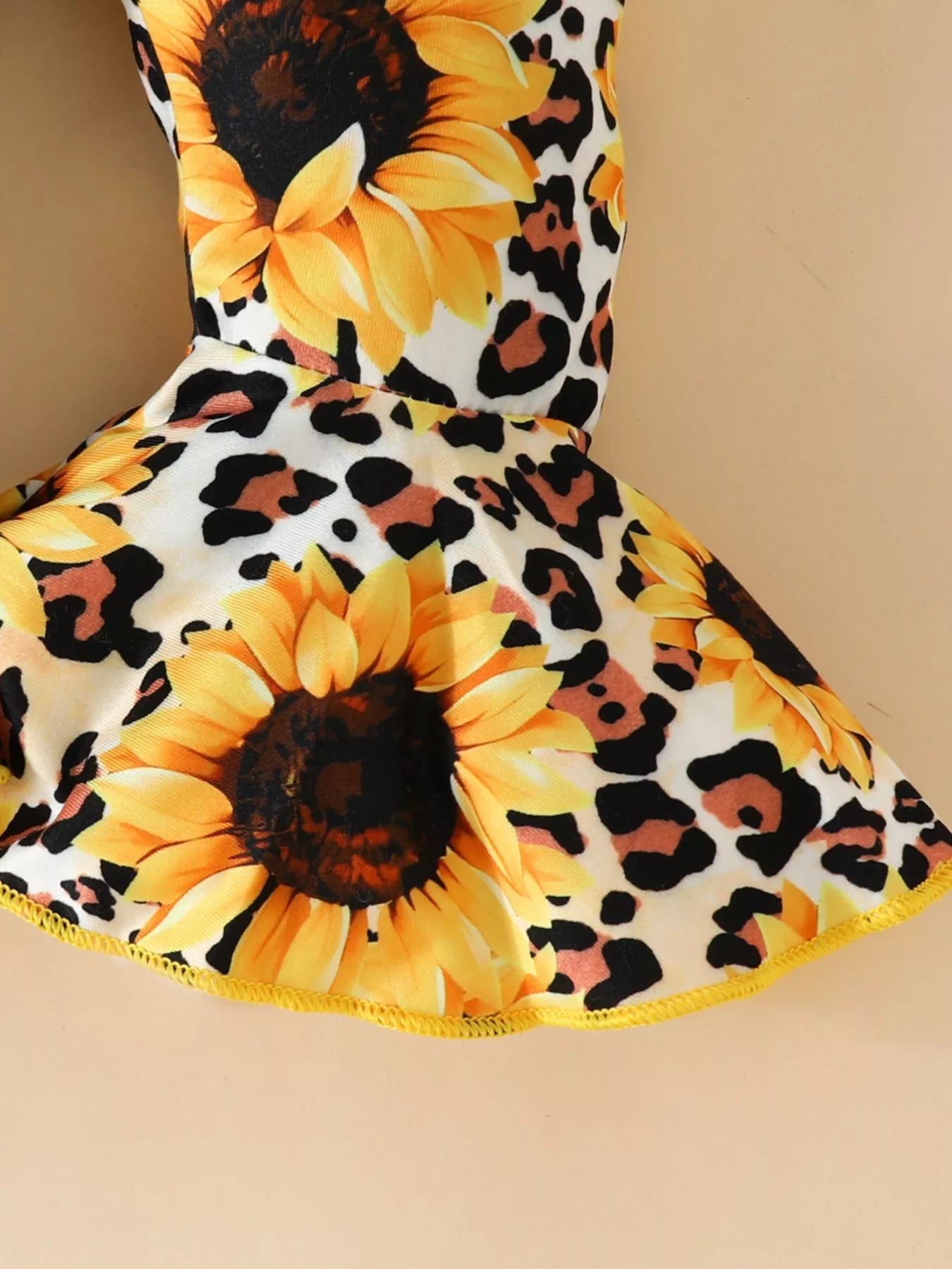 Children's Ruffled Bodysuit and Sunflower Pants Set NicholesGifts