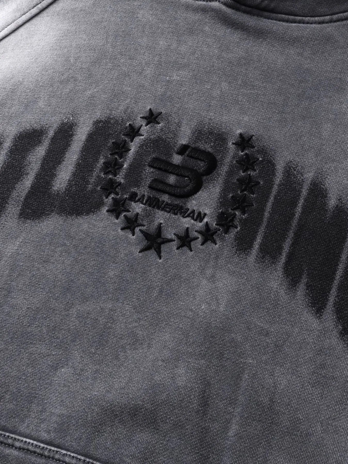 Men's Washed Graphic Striped Sleeve Hoodie NicholesGifts