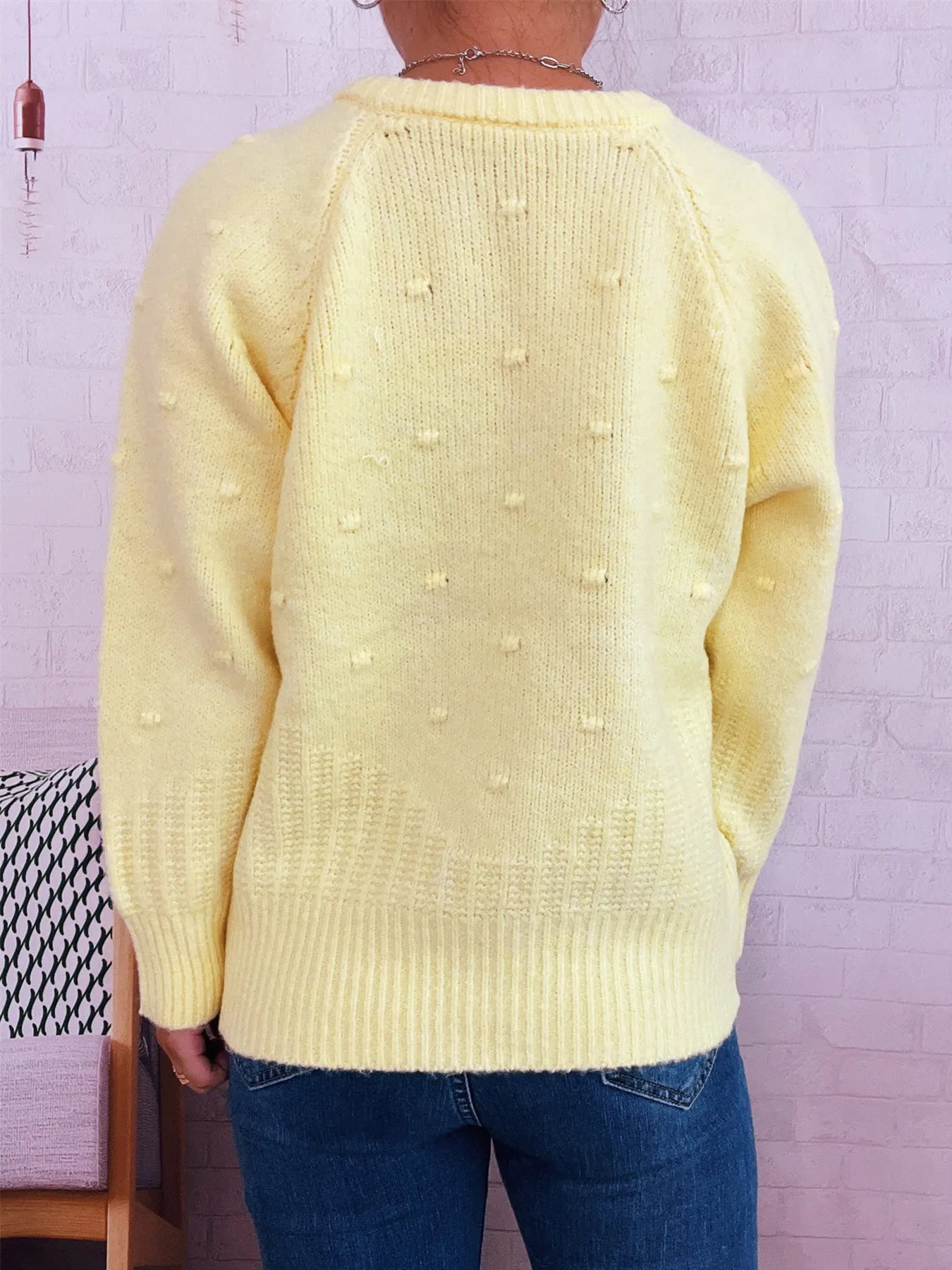 Rose Embroidered Button-Up Cardigan