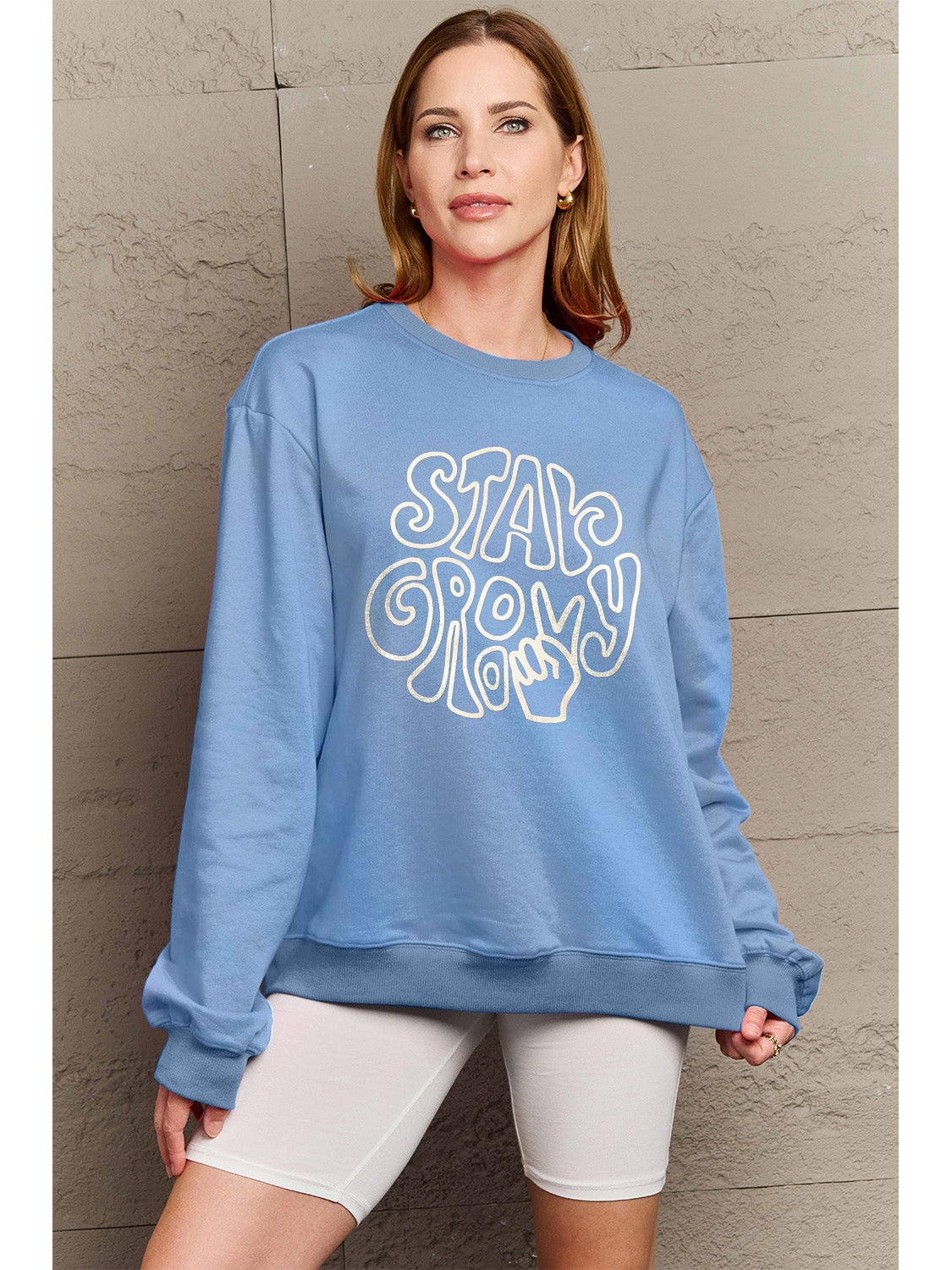 Women Simply Love Full Size Graphic Sweatshirt nicholesgifts