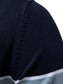 Men's Color Block Short Sleeve Knit Polo Shirt nicholesgifts