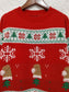 Christmas Element Round Neck Long Sleeve Sweater nicholesgifts