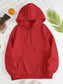Drawstring Dropped Shoulder Hoodie Trendsi
