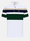 Men's Full Size Color Block Short Sleeve Polo Plus Size nicholesgifts