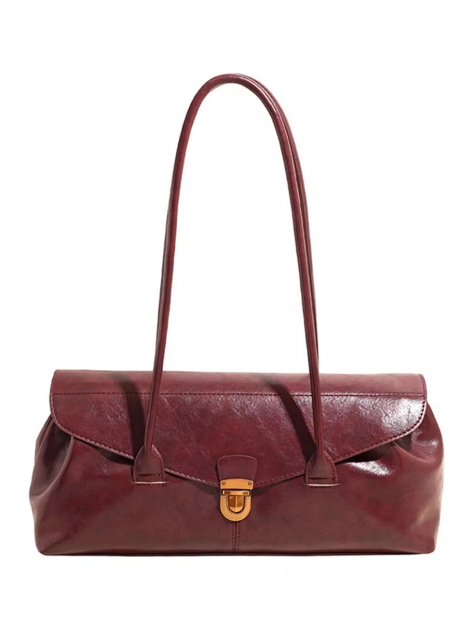 Vintage Style Leather Shoulder Bag nicholesgifts