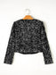 Sequin Open Front Long Sleeve Jacket nicholesgifts
