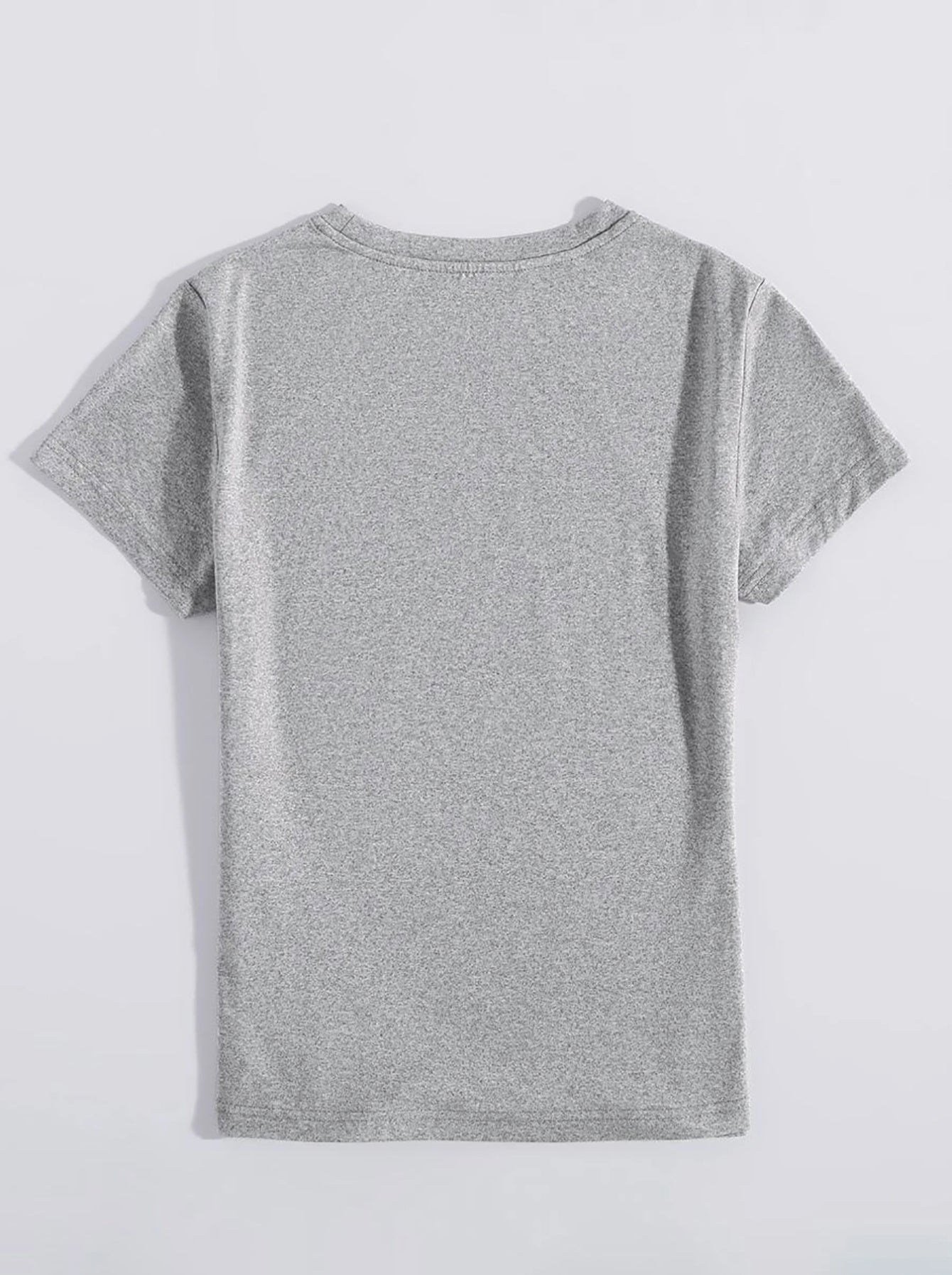 Women Letter Graphic Round Neck Short Sleeve T-Shirt