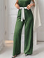 One-Shoulder Bowknot Wide Leg Jumpsuit nicholesgifts