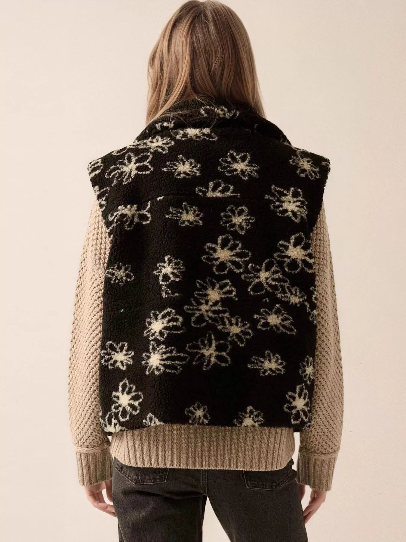 Zip Up Vest Coat with Pockets nicholesgifts