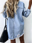 Raw Hem Collared Neck Long Sleeve Denim Jacket nicholesgifts